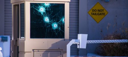 Portique contrôle d'accès barrière